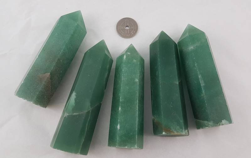 Obelisk Aventurin Grønn ca 9-10cm