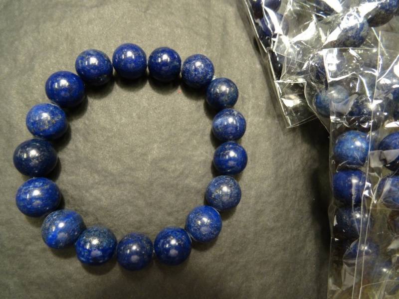 Armbånd Lapis Lazuli 10mm kulearmbånd - Bracelet
