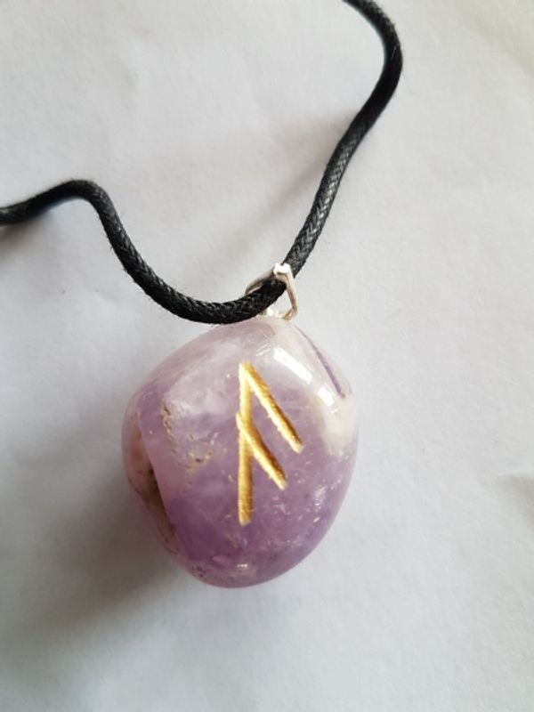 Runesmykke Ametyst - As