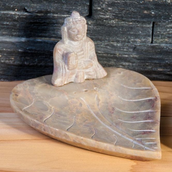 Hovedbilde Buddha on Leaf - Soapstone ...
