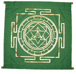Hovedbilde Merkaba Yantra dark green ...
