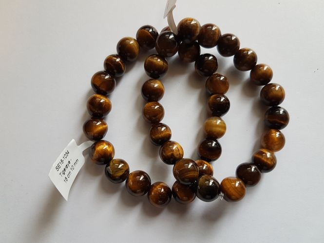 Hovedbilde Armbånd Tigerøye Gul 10mm ...