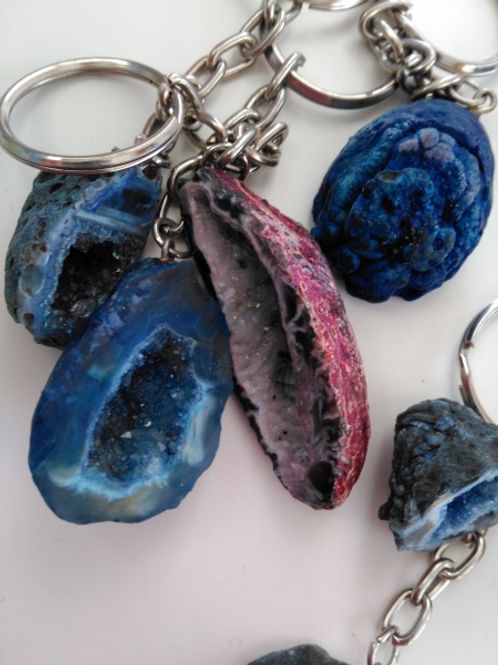 Hovedbilde Nøkkelring - Agat geode ...