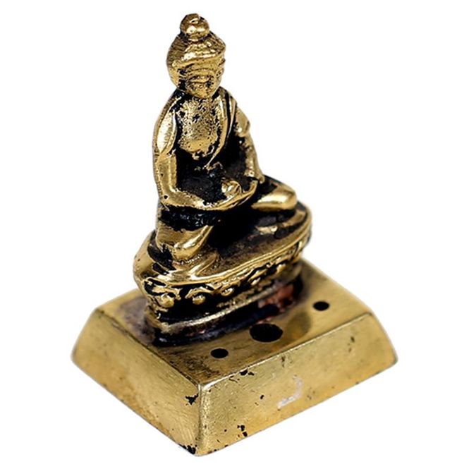 Hovedbilde Røkelsesholder Buddha messing