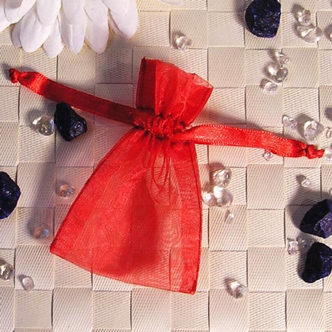 Hovedbilde Krystallpose organza 6x9cm ...