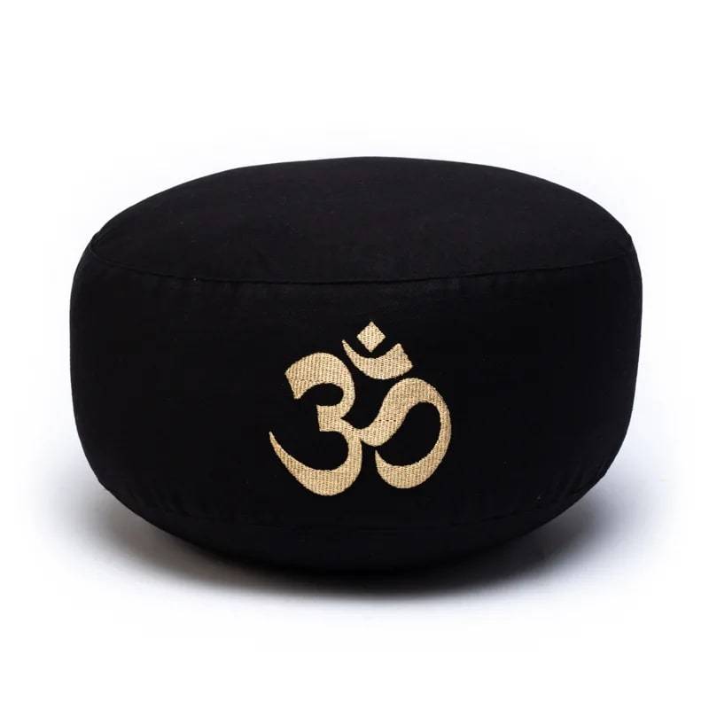 Meditasjonspute - Sort med Ohm organisk bomull