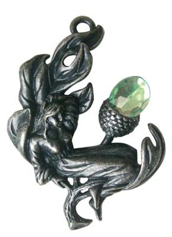 Anheng  - Acorn Fairy - Greenwood Pendant