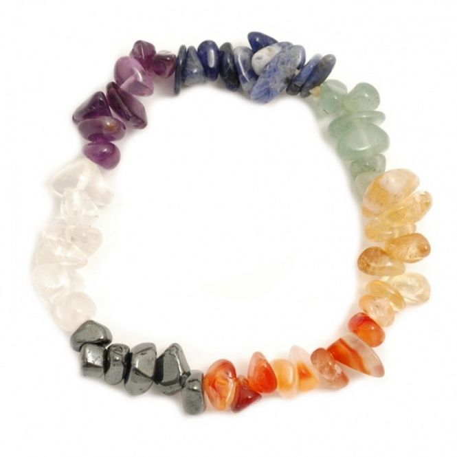 Hovedbilde Armbånd Chakra Gemstone Chip ...