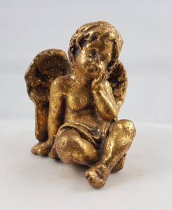 Hovedbilde Englefigur gullfarget mini 2 ...