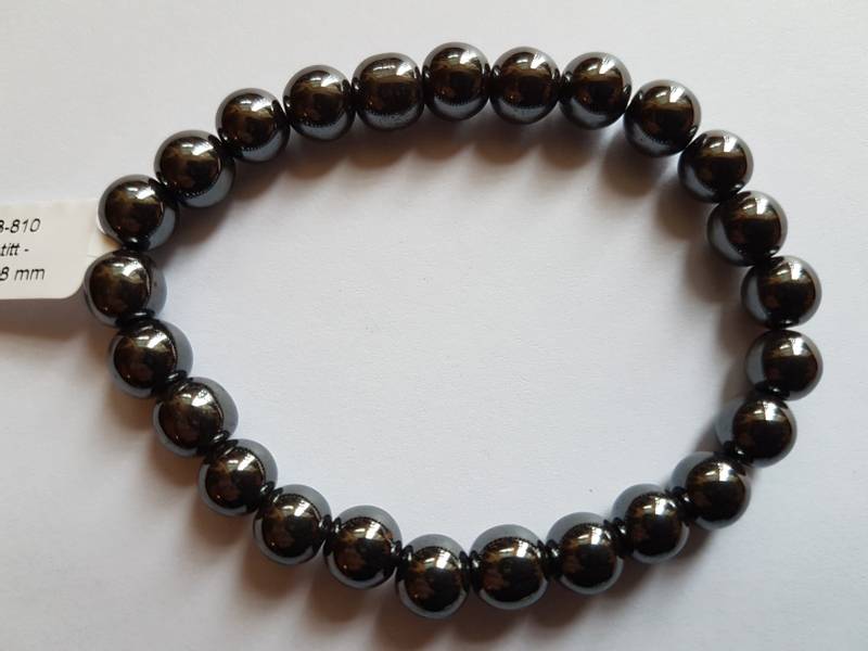 Armbånd Hematitt 8mm kulearmbånd - Bracelet