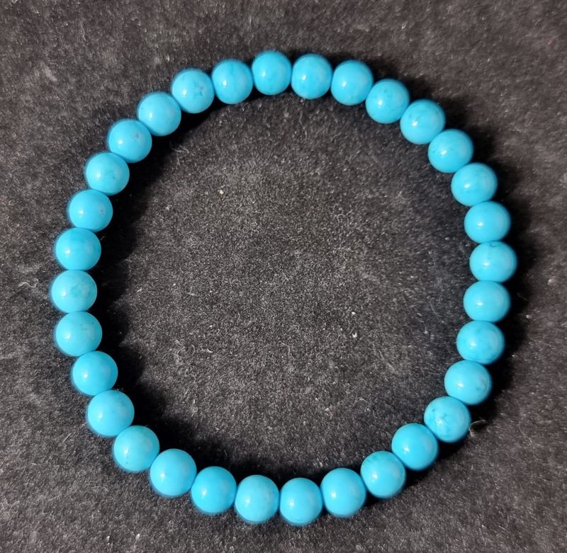 Armbånd Turquenitt 6mm kulearmbånd