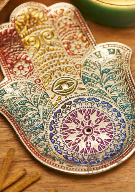 Hovedbilde Rainbow Hamsa Incense Holder ...