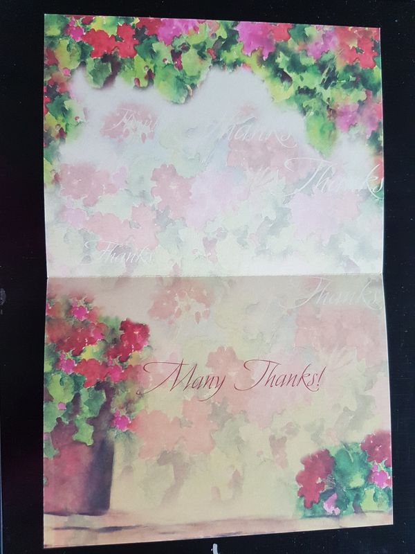 Postkort- Takk - Many Thanks- Tree Free  Greeting Card