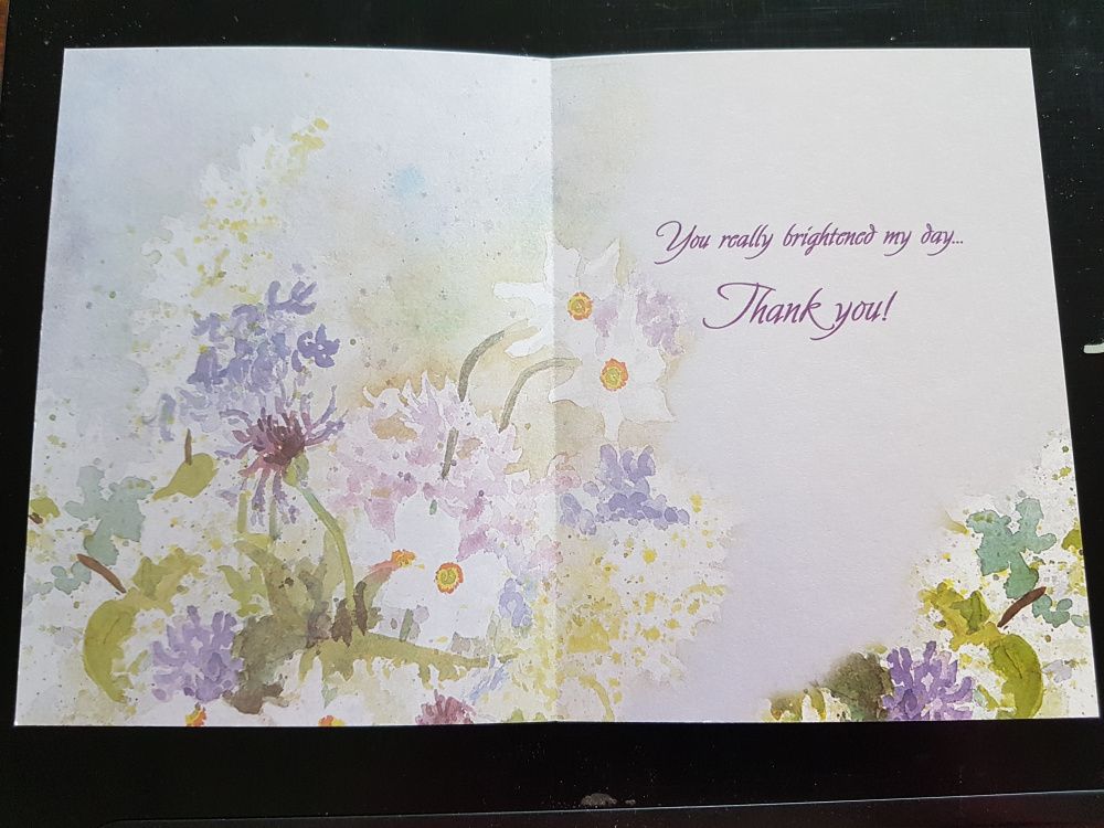 Postkort- Takk - Brightened my day - Tree Free  Greeting Card